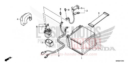 BATTERIE (CBR1000RR/S) CBR1000SG de 2016